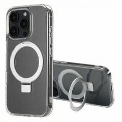 Accezz Coque Ring Stand avec MagSafe Apple iPhone 16 Pro Max - Transparent