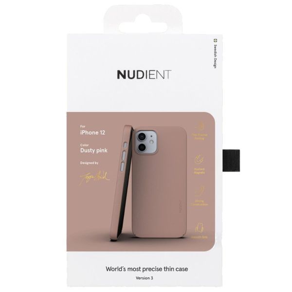 Nudient Coque Thin iPhone 12 (Pro) - Dusty Pink