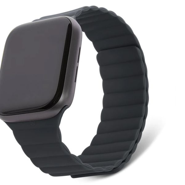 Decoded Silicone Magnetic Traction Strap Lite Apple Watch Series 1-9 / SE - 38/40/41 mm / Series 10 - 42 mm - Charcoal