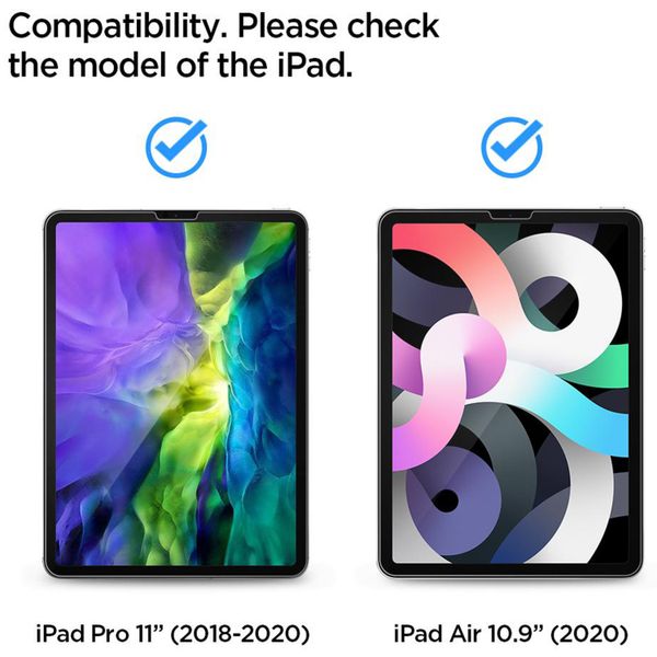 Spigen Protection d'écran en verre trempé GLAStR EZ Fit + Applicator Apple iPad Pro 11 (2020) / iPad Pro 11 (2022) / Pro 11 (2021)