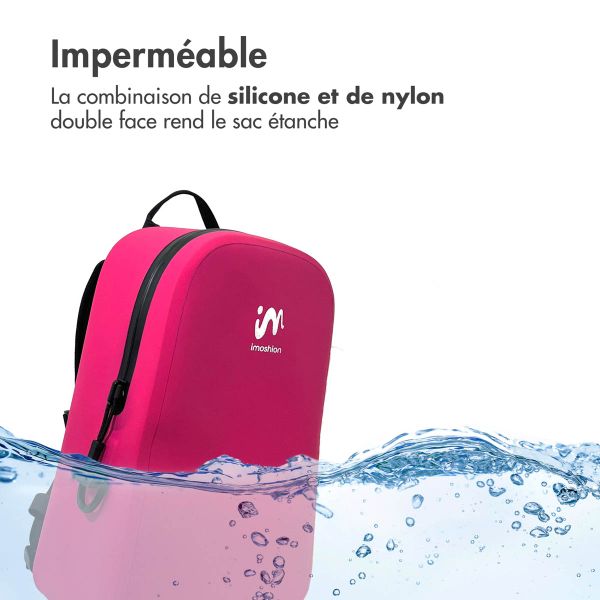 imoshion Sac à dos Hermétique et Étanche 16L - Moyen - Rose vif