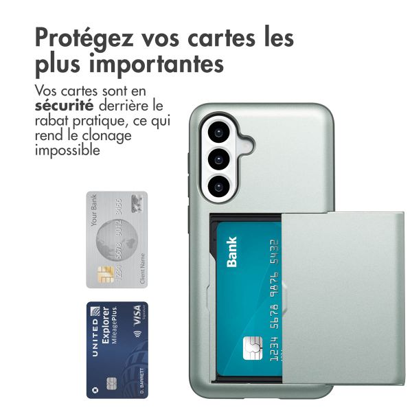 imoshion Coque arrière avec porte-cartes Samsung Galaxy A36 / A56 - Vert