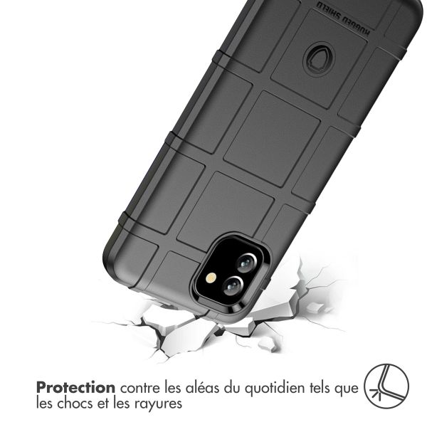 imoshion Coque Arrière Rugged Shield Samsung Galaxy A03 - Noir