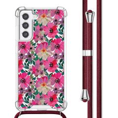 imoshion Coque Design avec cordon Samsung Galaxy S21 FE - Flower Water