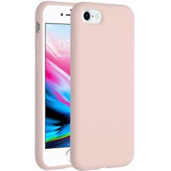 Accezz Coque Liquid Silicone Apple iPhone SE (2022 / 2020) / 8 / 7 - Rose
