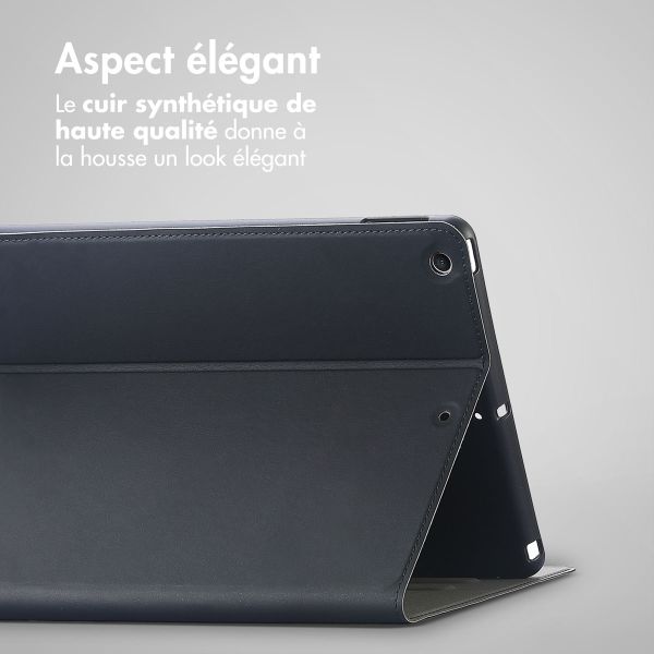 Accezz Coque tablette Classic Apple iPad 9 (2021) 10.2 pouces / iPad 8 (2020) 10.2 pouces / iPad 7 (2019) 10.2 pouces - Noir