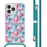 imoshion Coque Design avec cordon iPhone 13 Pro Max - Jellyfish Watercolor