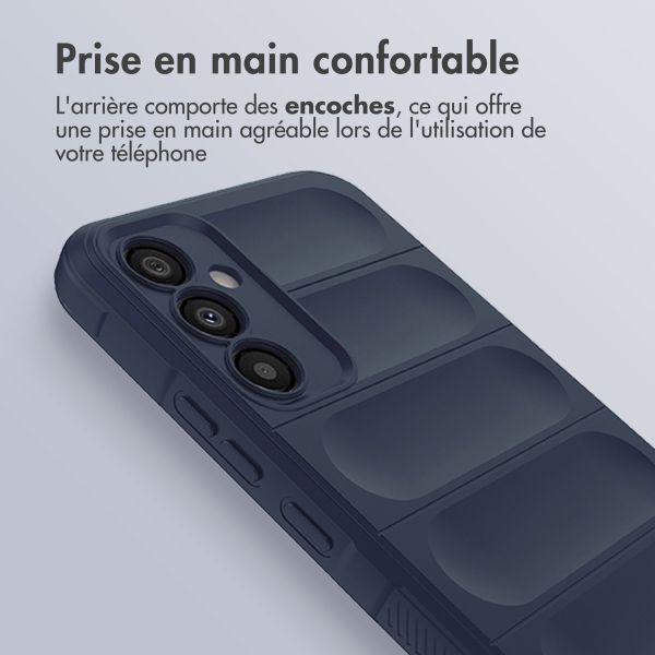 imoshion Coque arrière EasyGrip Samsung Galaxy A34 (5G) - Bleu foncé