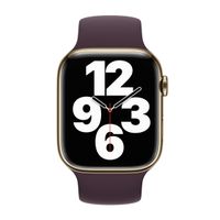 Apple Bracelet Boucle unique en Silicone Apple Watch | 38/40/41/42 mm - Taille 7 - Dark Cherry