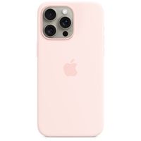Apple Coque en silicone MagSafe Apple iPhone 15 Pro Max - Light Pink