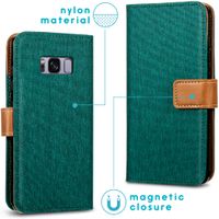 imoshion Étui de téléphone portefeuille Canvas Luxe Galaxy S8 - Vert