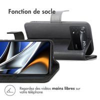 imoshion Étui de téléphone portefeuille Luxe Xiaomi Poco X4 Pro 5G - Noir