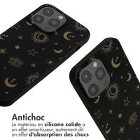 imoshion Coque design en silicone avec cordon iPhone 14 Pro Max - Sky Black