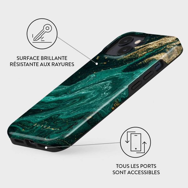 Burga Coque arrière Tough Apple iPhone 15 - Emerald Pool