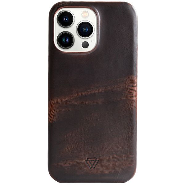 Wachikopa Coque Full Wrap iPhone 13 Pro - Dark Brown