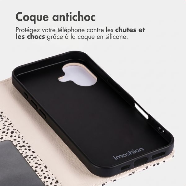 imoshion Étui de télephone portefeuille Design Apple iPhone 16 - Desert Dots