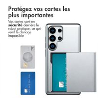 imoshion Coque arrière avec porte-cartes Samsung Galaxy S25 Ultra - Gris