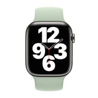 Apple Bracelet Boucle unique en Silicone Apple Watch Series 1 - 9 / SE (38/40/41 mm) | Series 10 / 11 (42 mm) - Taille 8 - Mineral Green