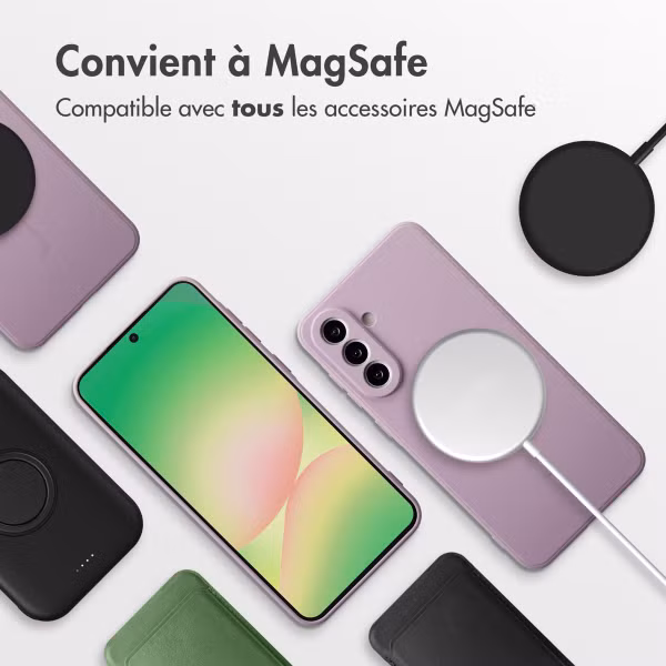 imoshion Coque Couleur avec MagSafe Samsung Galaxy A56 - Violet