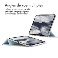 imoshion Magnetic etui de téléphone portefeuille iPad Air 11 pouces (2024) M2 / Air 5 (2022) / Air 4 (2020) - Bleu clair