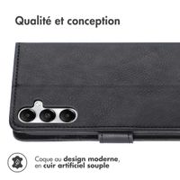 imoshion Étui de téléphone portefeuille Luxe Samsung Galaxy S25 - Noir