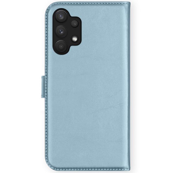 Selencia Étui de téléphone portefeuille en cuir véritable A32 (5G) - Bleu clair