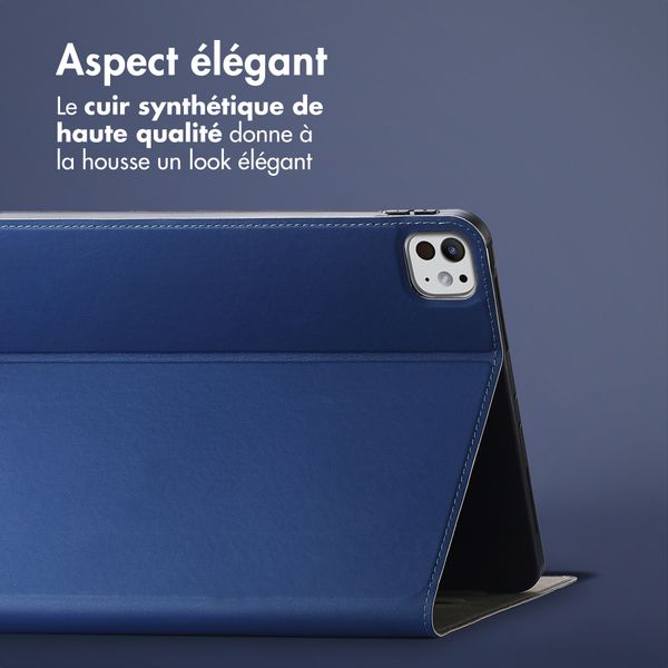 Accezz Coque tablette Classic Apple iPad Pro 13 (2025) M5 / (2024) M4 - Bleu foncé