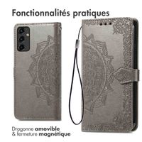 imoshion Etui de télephone Mandala Samsung Galaxy A14 (5G/4G) - Gris
