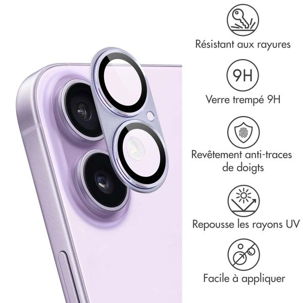 imoshion Protection Caméra en verre trempé 2 Pack Apple Apple iPhone 17 - Lavender