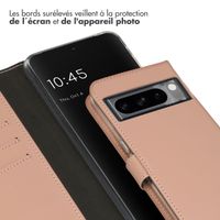 Selencia Étui de téléphone portefeuille en cuir véritable Google Pixel 8 Pro - Dusty Pink