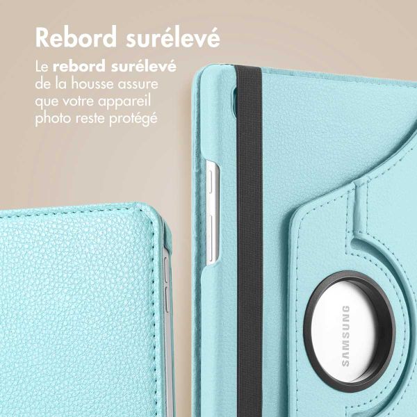 imoshion Coque tablette rotatif à 360° Samsung Galaxy Tab S6 Lite / Tab S6 Lite (2022) / Tab S6 Lite (2024) - Bleu clair