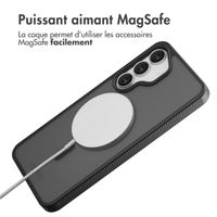 Accezz Coque Givrée Robuste avec MagSafe Samsung Galaxy S25 FE - Noir