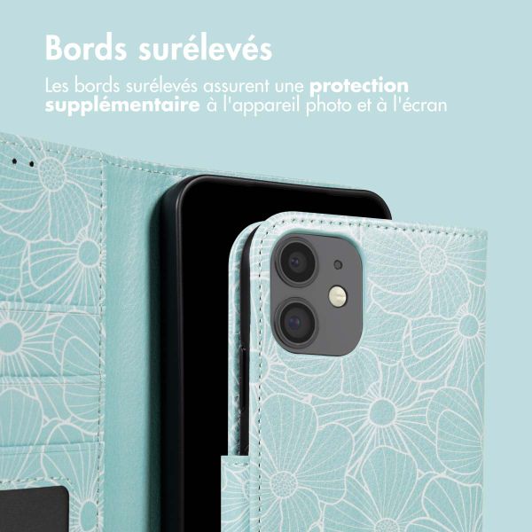 imoshion Étui de télephone portefeuille Design Apple iPhone 12 (Pro) - Botanica