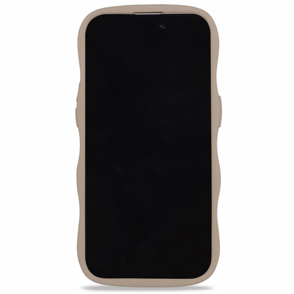 Holdit Coque Wavy iPhone 13/14/15 - Mocha Brown / Transparent