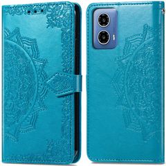 imoshion Etui de téléphone portefeuille Mandala Motorola Moto G34 - Turquoise