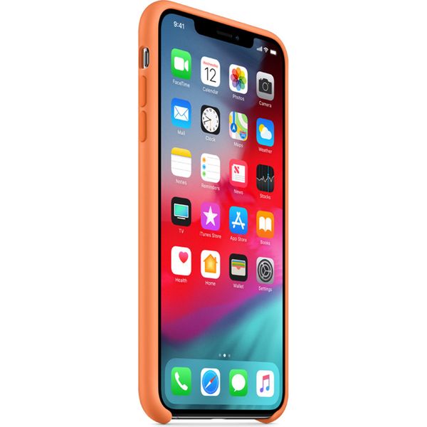 Apple Coque en silicone Apple iPhone Xs Max - Papaya