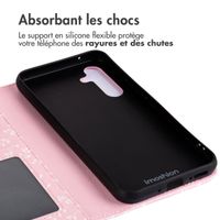 imoshion Étui de télephone portefeuille Design Samsung Galaxy A54 (5G) - Pink Bazaar Flowers