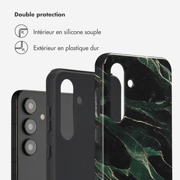 Selencia Coque arrière Vivid Samsung Galaxy S24 Plus - Chic Marble Quartz