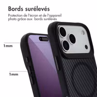 imoshion Rugged Hybrid Carbon Case avec MagSafe Apple iPhone 17 Pro Max - Noir