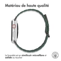 imoshion Bracelet en cuir magnétique Apple Watch Series 1 t/m 9 / SE (38/40/41 mm) | Series 10 / 11 (42 mm) - Vert