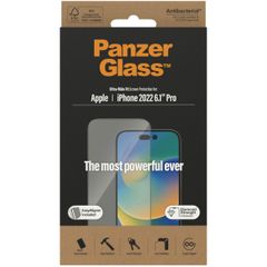 PanzerGlass Protection d'écran Ultra-Wide Fit Anti-bactérienne avec applicateur Apple iPhone 14 Pro