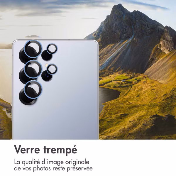 imoshion Lot de 2 protections d'objectif de caméra Samsung Galaxy S25 Ultra - Titanium Silverblue