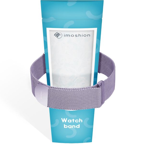 imoshion Bracelet magnétique milanais Apple Watch Series 1 - 11 / SE / Ultra (44/45/46/49 mm) - Taille M - Violet