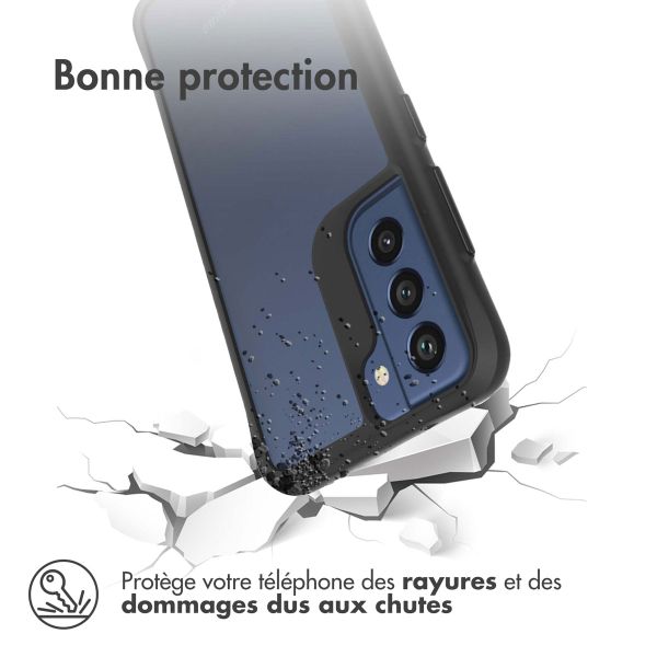 imoshion Coque Rugged Hybrid Samsung Galaxy S21 FE - Noir / Transparent