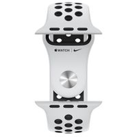 Apple Bracelet Nike Sport Apple Watch Series 1 t/m 9 / SE (38/40/41 mm) | Series 10 / 11 (42 mm) - Pure Platinum / Black