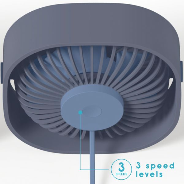 imoshion ﻿Ventilateur de bureau USB - Bleu