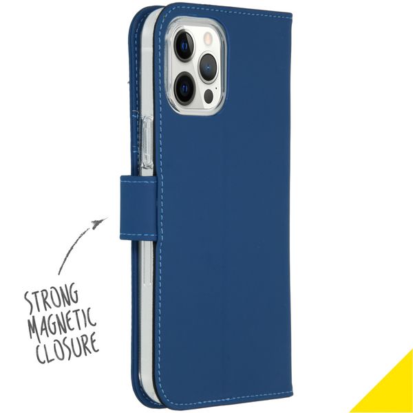 Accezz Étui de télephone Wallet Apple iPhone 12 Pro Max - Bleu