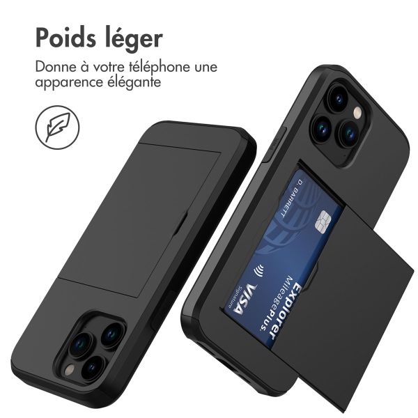imoshion Coque arrière avec porte-cartes Apple iPhone 14 Pro - Noir