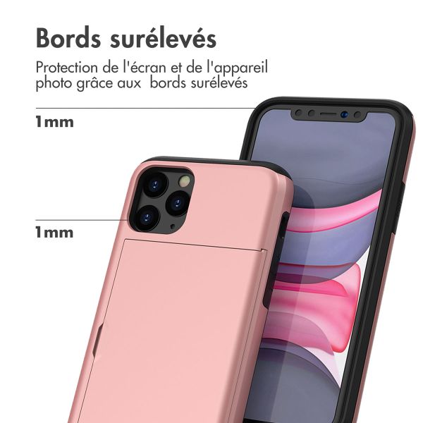 imoshion Coque arrière avec porte-cartes Apple iPhone 11 Pro - Rose Doré