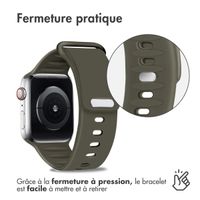 imoshion Bracelet en silicone Apple Watch Series 1-9 / SE - 38/40/41 mm / Series 10 - 42 mm - Olive Green